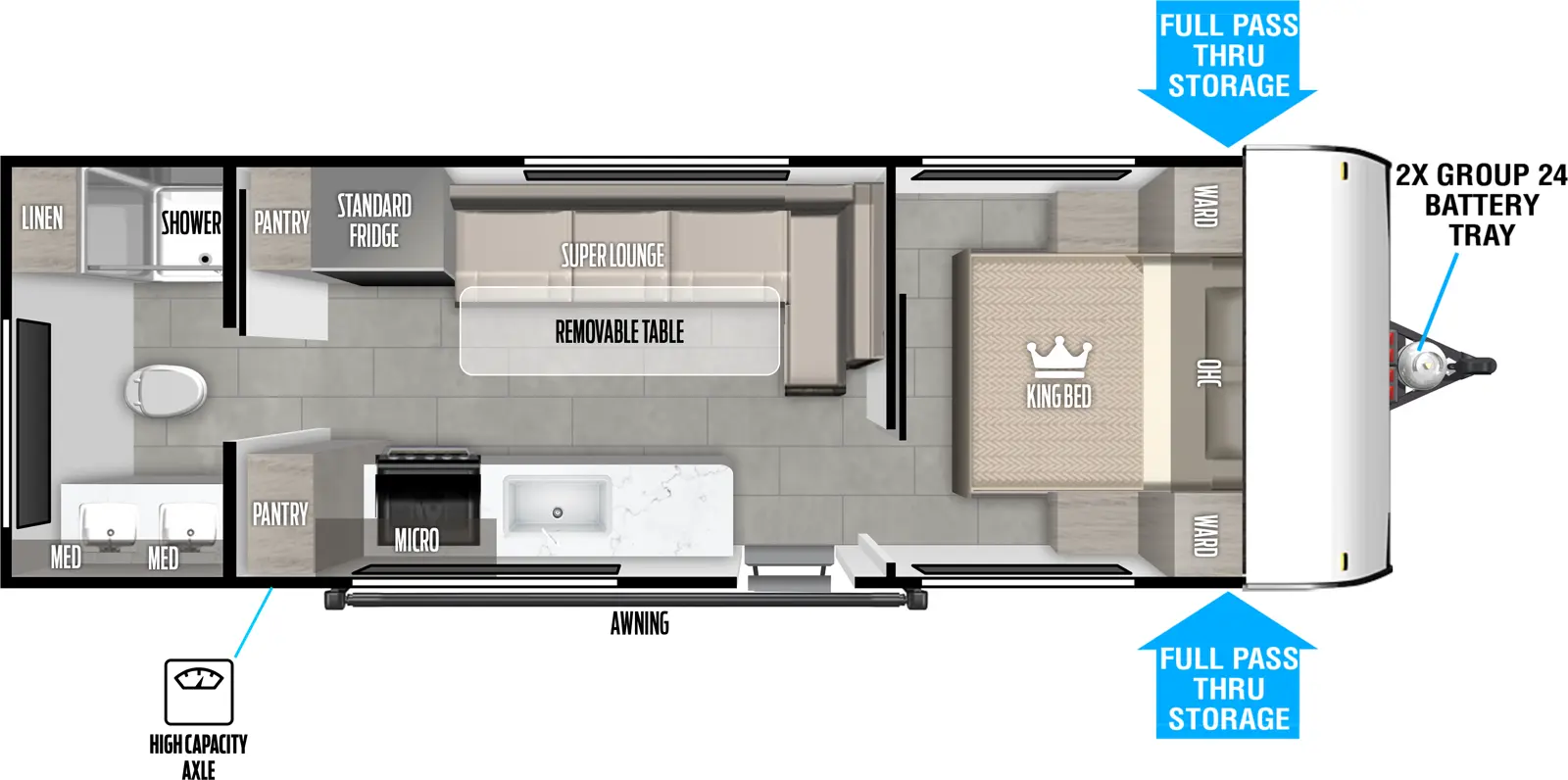 Salem Fsx 233RBLE Floorplan